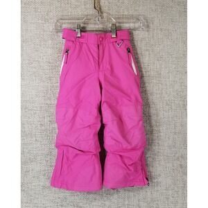 Lands' End Kids Grow-A-Longs Snow Pants Adjustable Waist Girl's 4 Pink